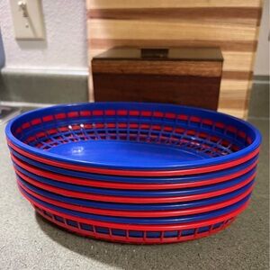 Set of 10 Food Serving Baskets (great for parties). Not used. All sold together.